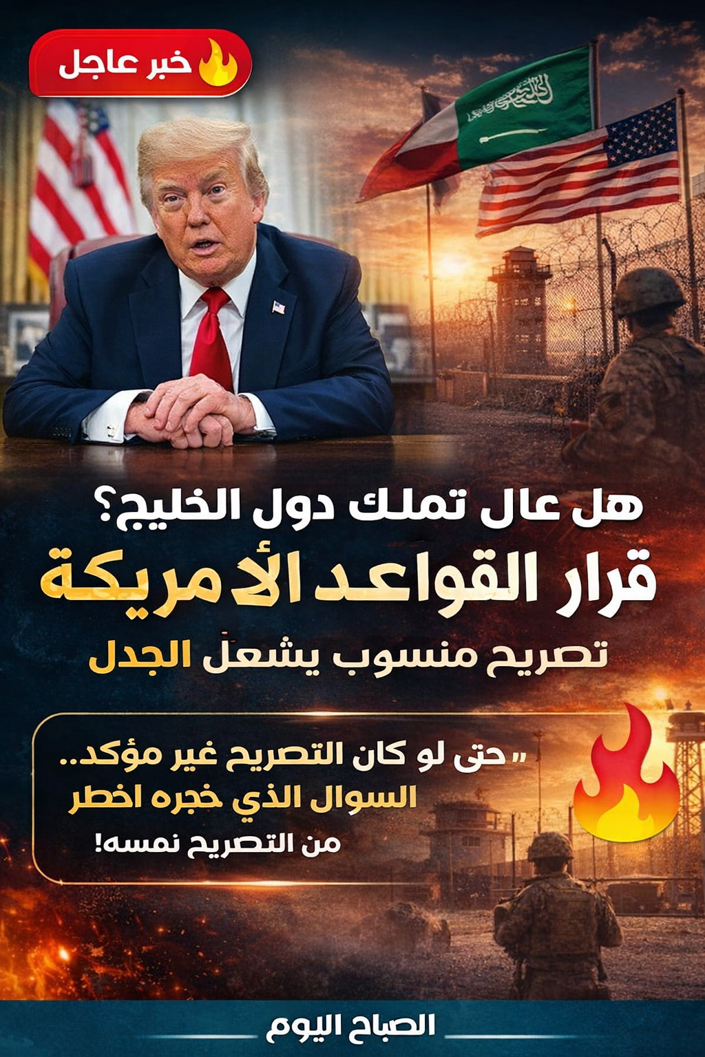 ترامب والقواعد الامريكية